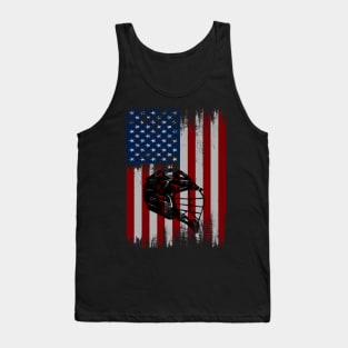 lacrosse american flag Tank Top